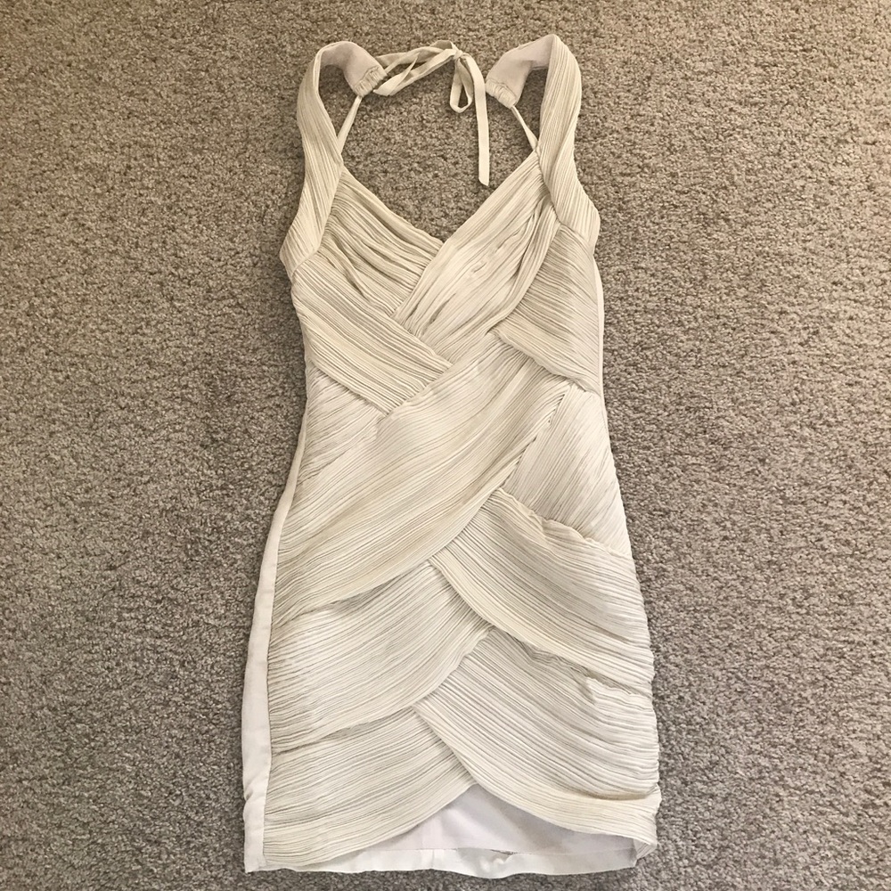 EUC- Phanuel semi fitted halter dress